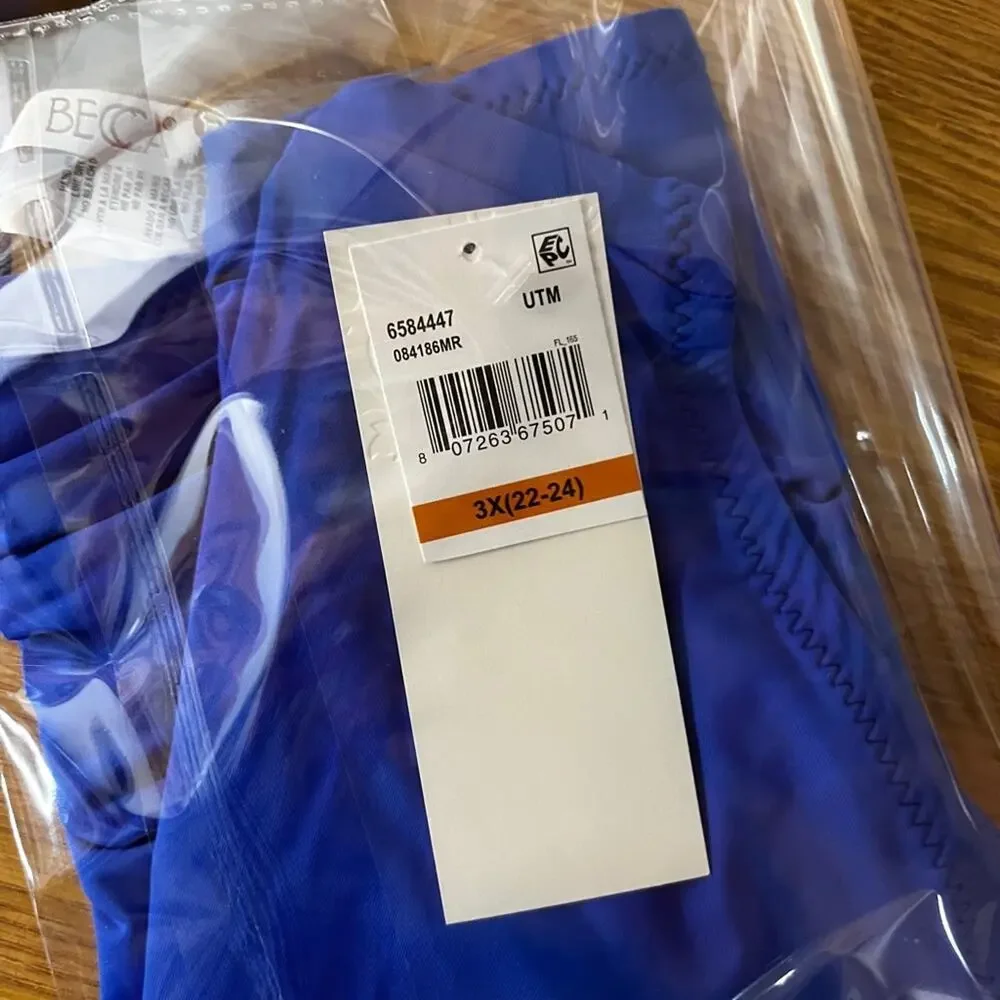 Becca color code hipster Bikini bottoms ultramarine blue - 3X